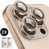 iPhone 16 Pro / 16 Pro Max Camera Lens Protector - Desert Titanium - 2 stuks - Camera Protector iPhone 16 Pro - Screenprotector - Image 1