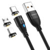 Mobstore Magnetische Oplaadkabel - Zwart - 18W - USB A naar Magnetisch - Snellader - Dataoverdracht - Image 2