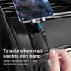 Mobstore Magnetische Oplaadkabel - Zwart - 18W - USB A naar Magnetisch - Snellader - Dataoverdracht - Image 9