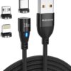 Mobstore Magnetische Oplaadkabel - Zwart - 18W - USB A naar Magnetisch - Snellader - Dataoverdracht - Image 1